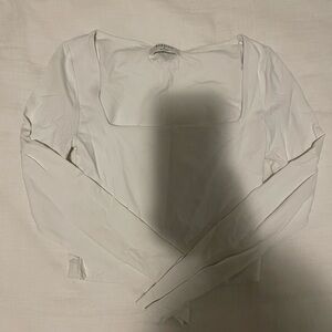 Barton Square Neck Contour White LS - Like New